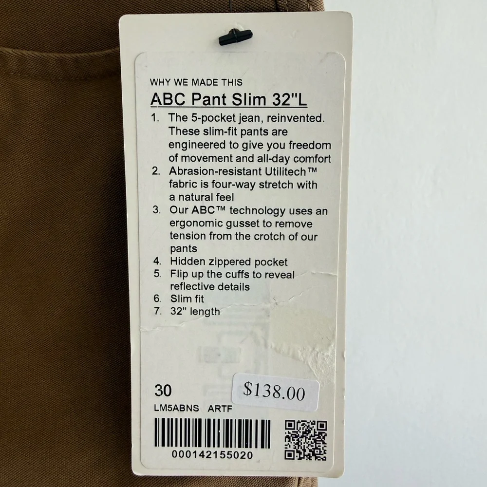 lululemon athletica Men's Chino Pants in Brown